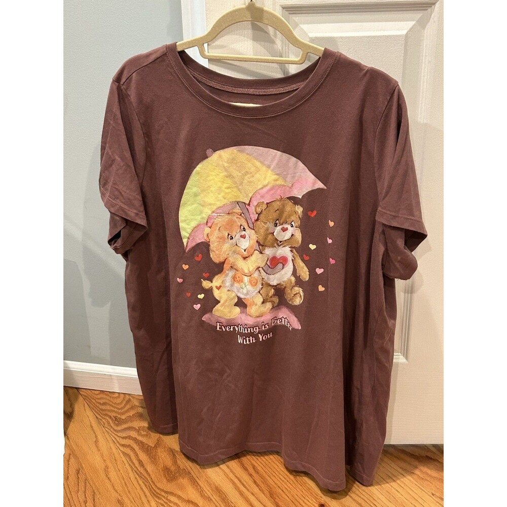 Care Bears “Everything Is Better With You” Plum Color T Shirt Size 3